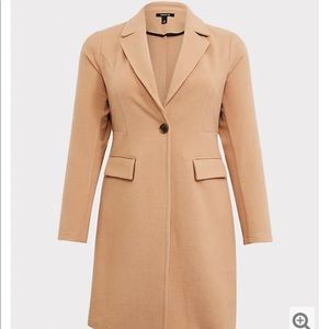 ** Beautiful Camel Colored Brushed Coat **